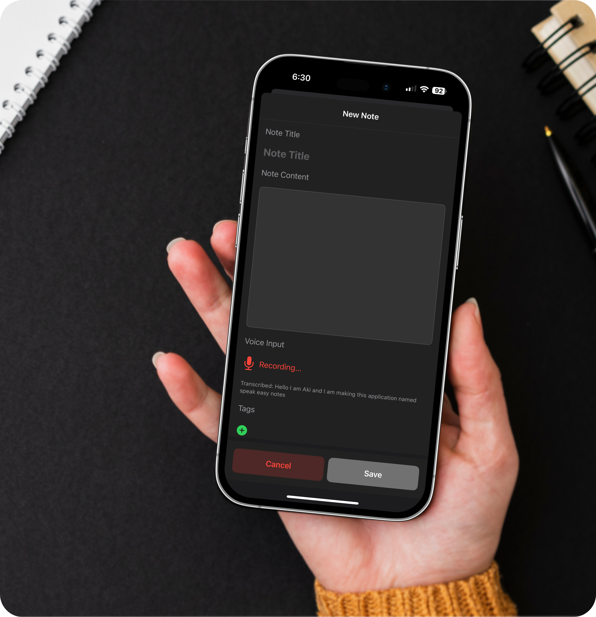 Voice-to-Text Transcription Feature Image